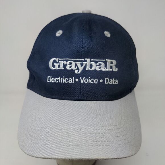 GrayBar Men's Snapback Hat Blue Gray Size OSFA Embroidered Logo Cotton - Picture 3 of 12